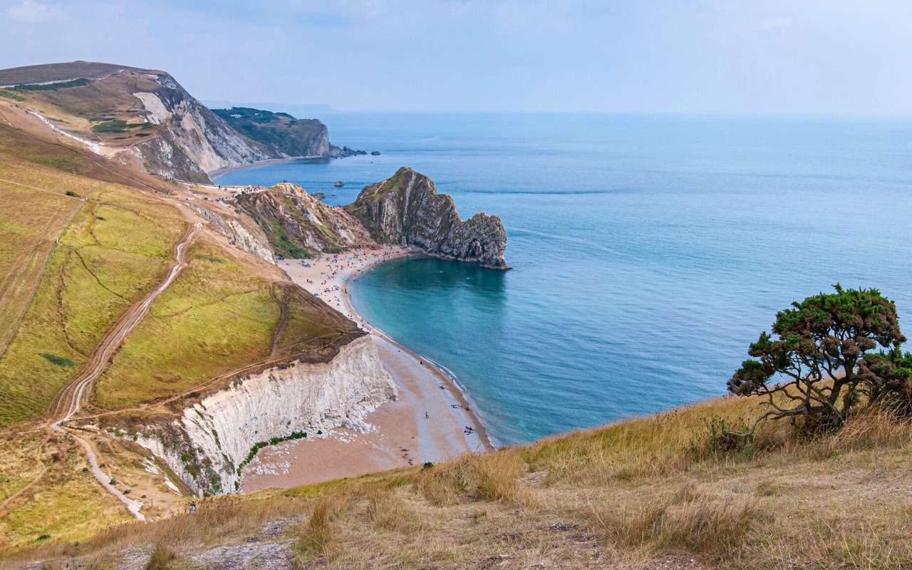 England-Beautiful Jurassic Coast -Юрський берег пазл онлайн