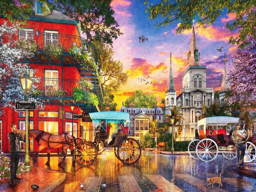 New Orleans e il tramonto - Tramonto a New Orl puzzle online