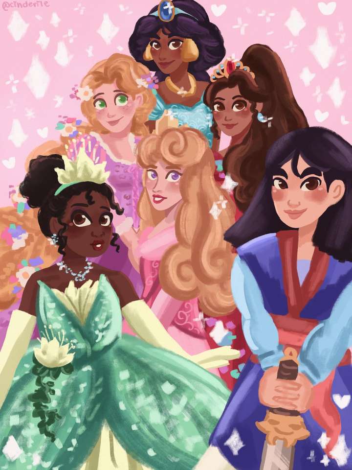 pretty princesses online puzzle