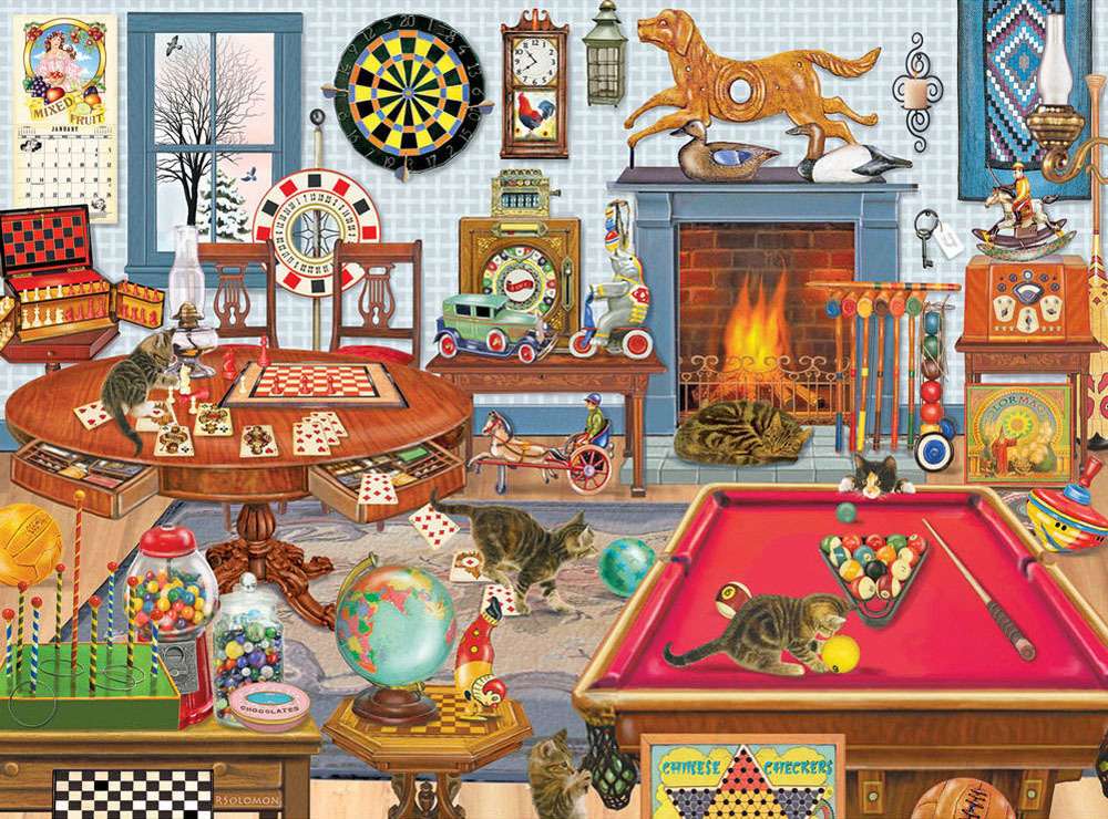 Play and game room in the house jigsaw puzzle online