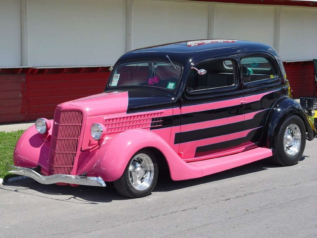 Retro auto-36 Ford_ Hot Rod, cool online puzzel