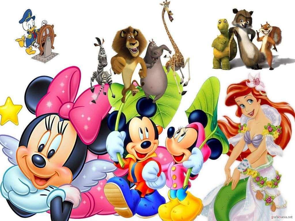 Disney karaktärer Pussel online