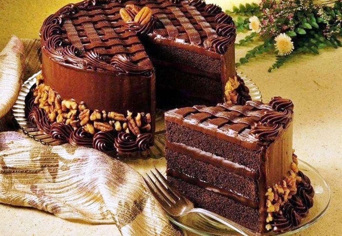 Uno de mis pasteles de chocolate favoritos. rompecabezas en línea