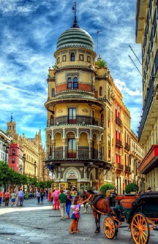 Adriatiska byggnaden - Sevilla pussel på nätet