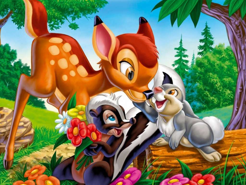 Bambi en vrienden :) online puzzel