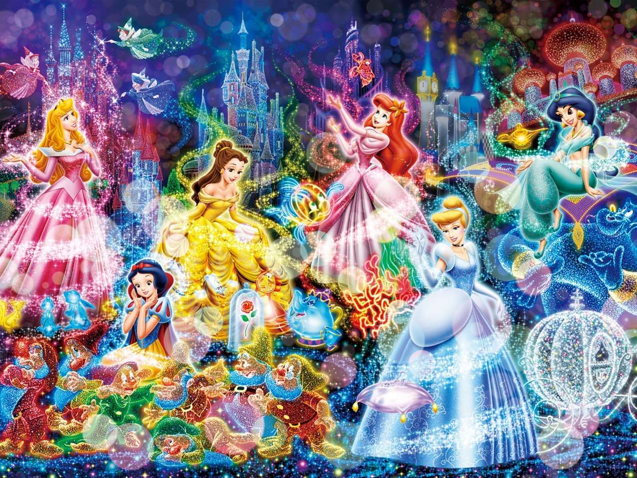 Une célébration Disney de conte de fées, quelque chose de beau puzzle en ligne