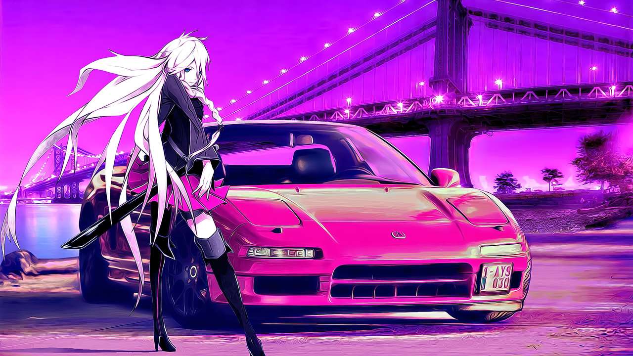 Vocaloid İA and Honda or Acura Nsx jigsaw puzzle online