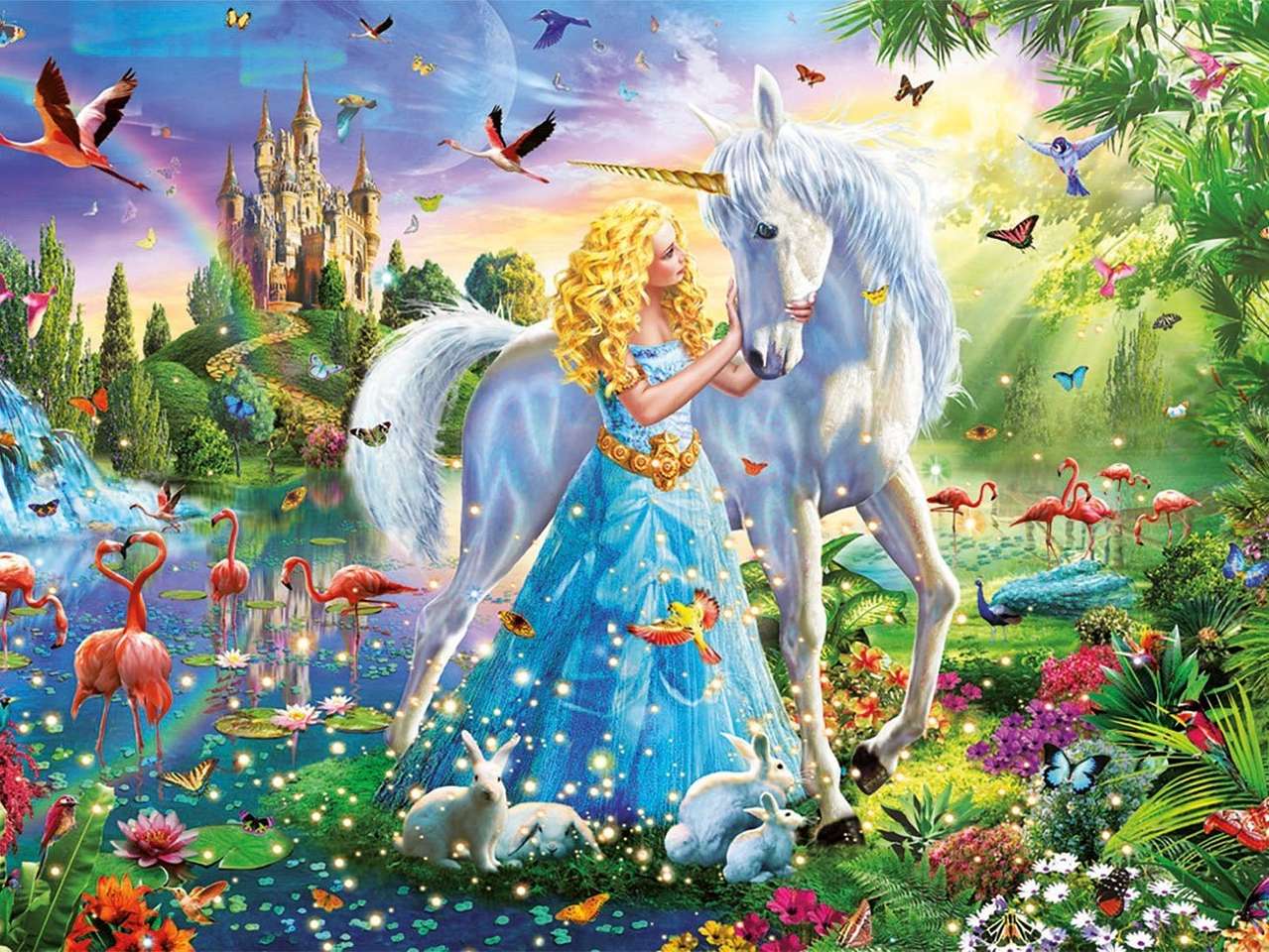 Princess and unicorn online puzzle