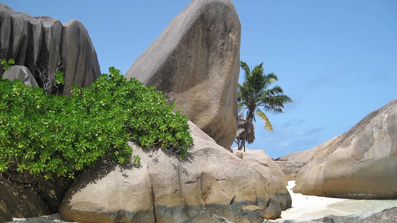 Plaja Seychelles puzzle online