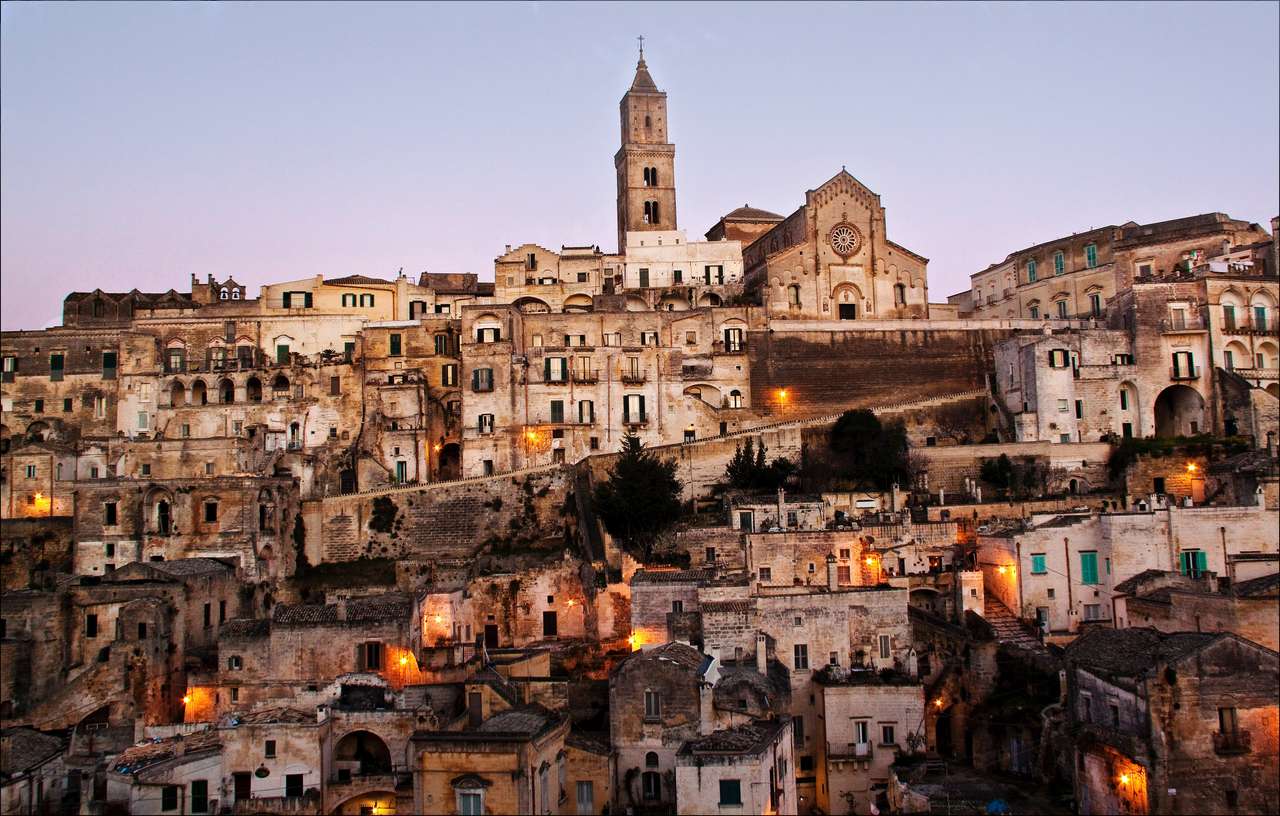 Matera, Basilicata, Italien pussel på nätet