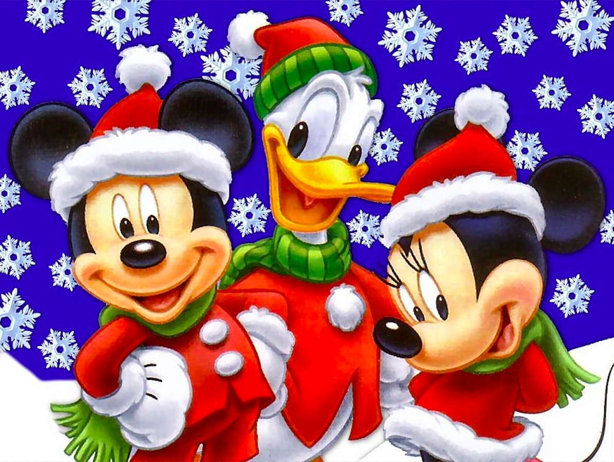 Santa's Disney te saluda :) rompecabezas en línea