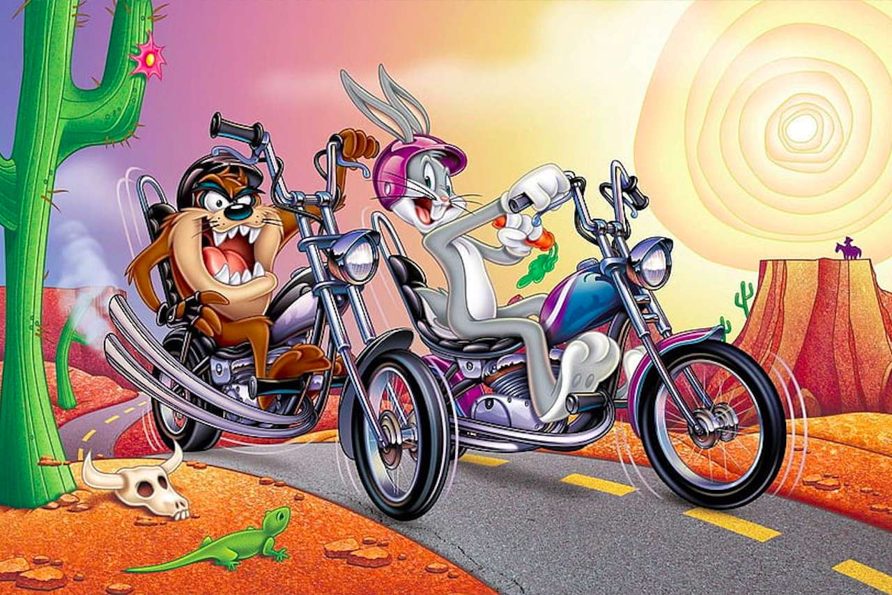 Crazy Race - Bugs Bunny a Tasmánský ďábel skládačky online