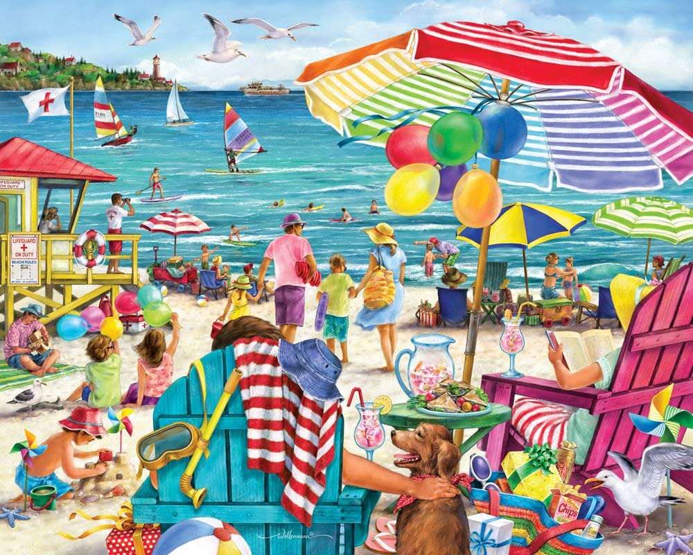 Vacances d'été sur la plage puzzle en ligne