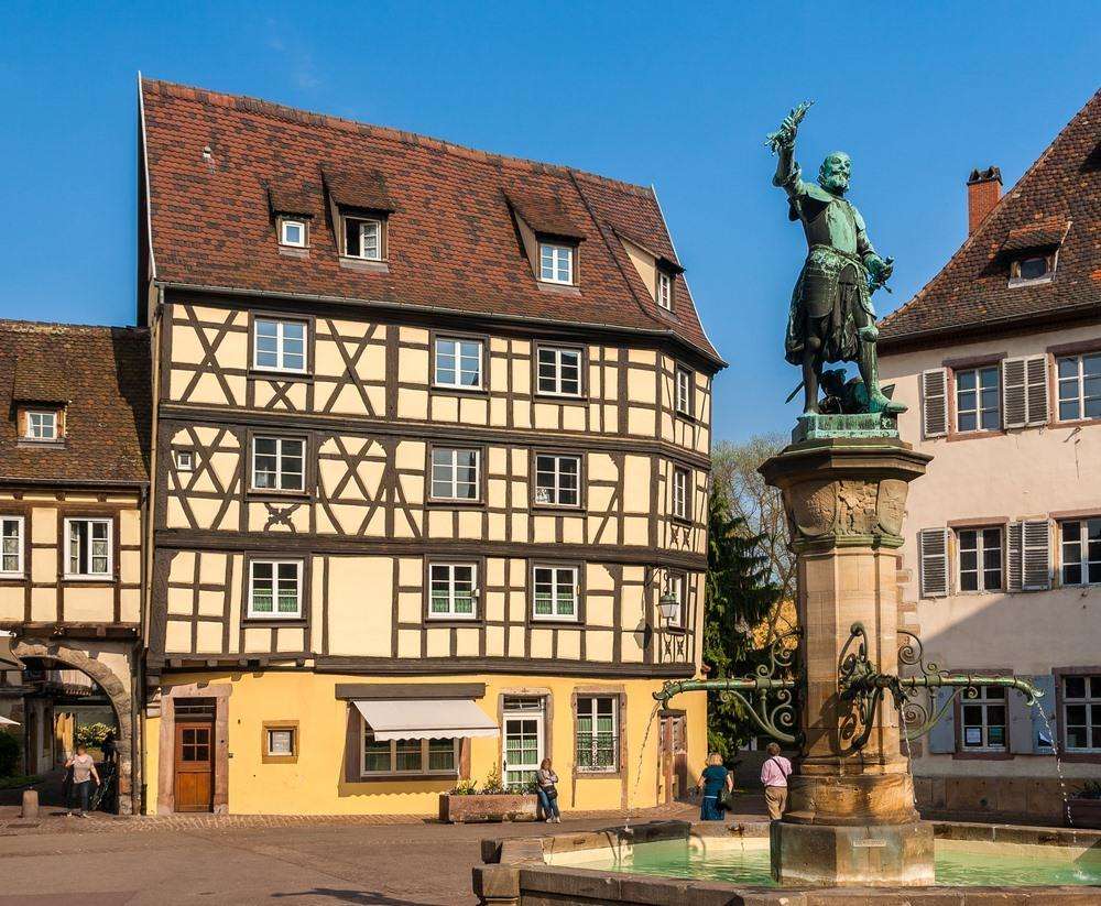 Frankrike-Alsace-Colmar pussel på nätet