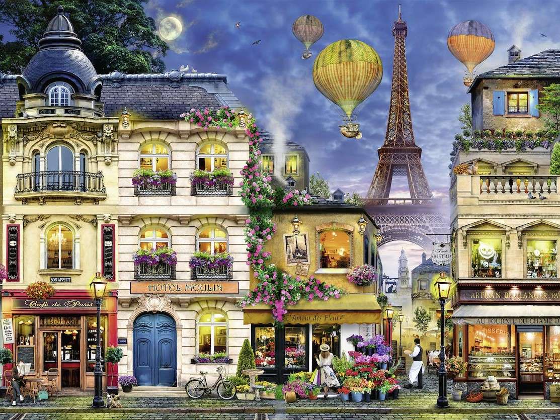The Eiffel Tower in the background jigsaw puzzle online
