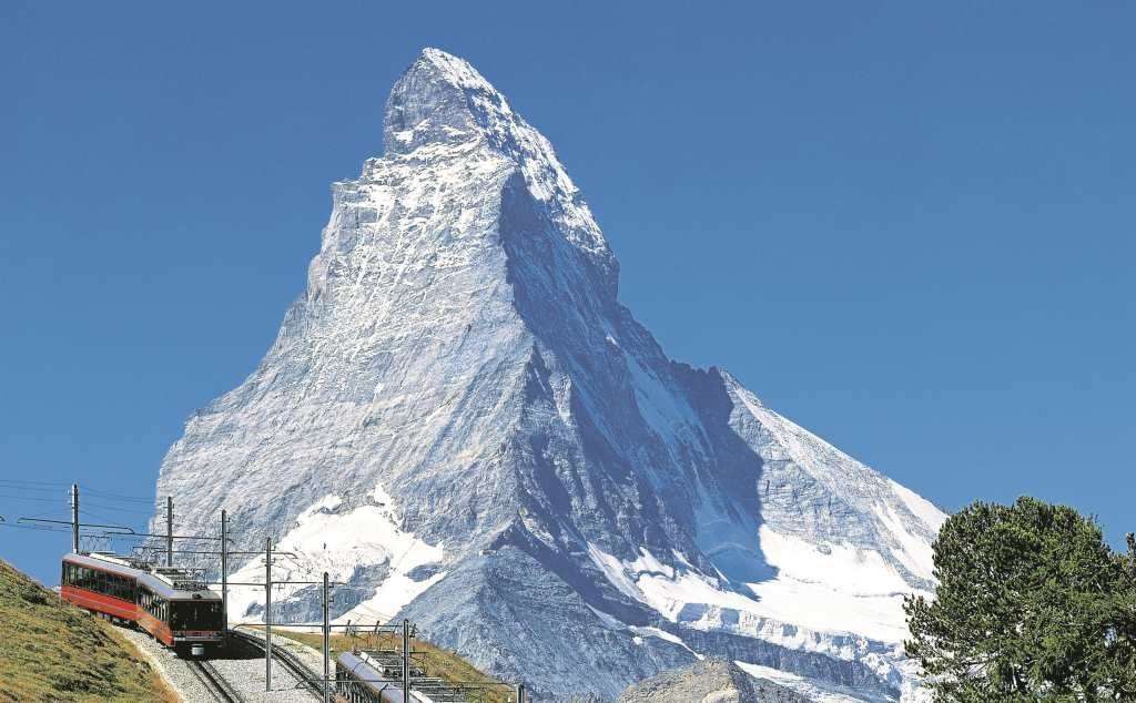 Švýcarsko. Matterhorn – královna Alp online puzzle