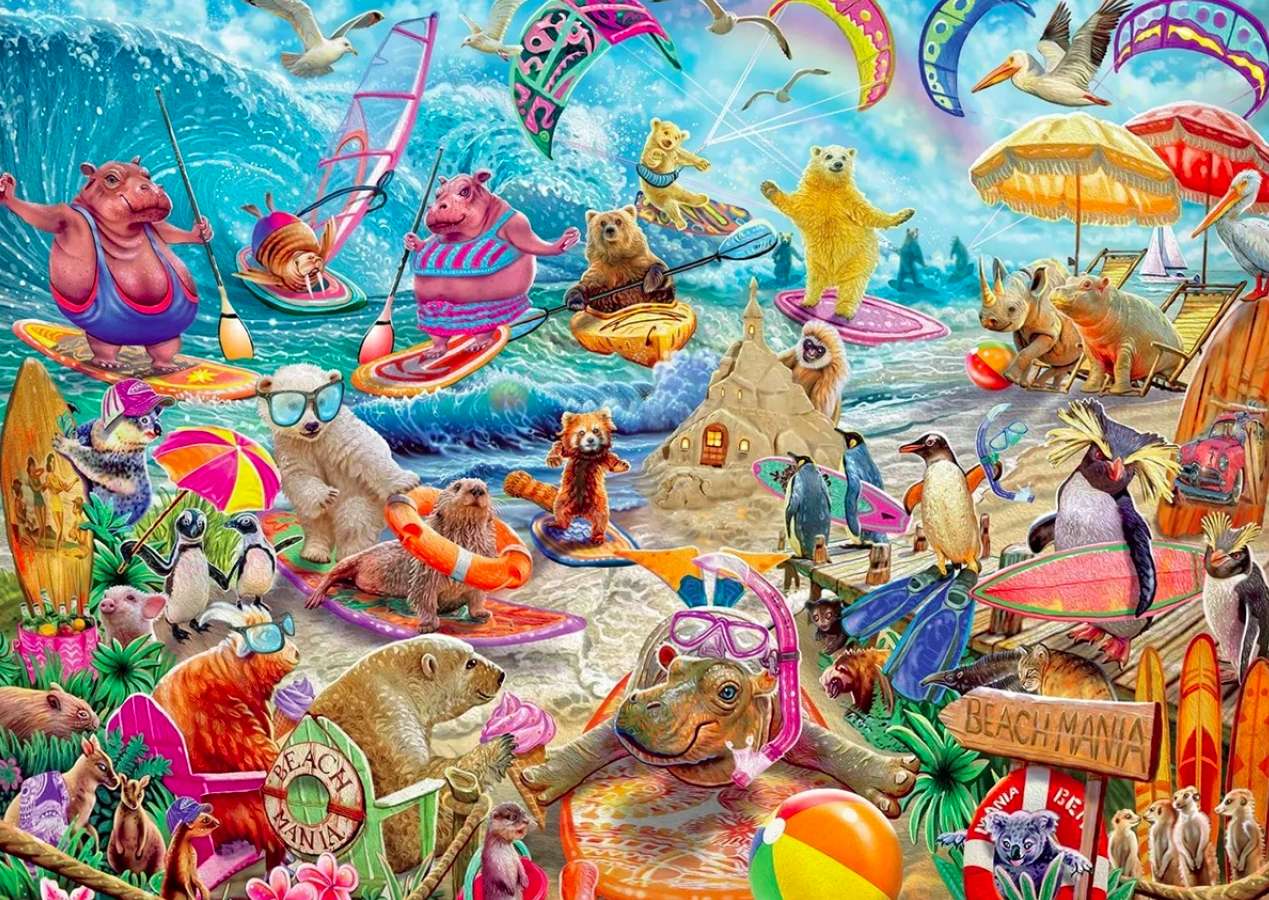 Nebunia pe plajă - Beach Mania :) jigsaw puzzle online