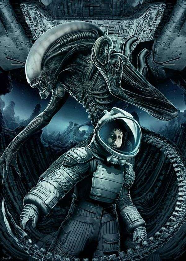 Alien en Ripley (Alien en Ripley) legpuzzel online