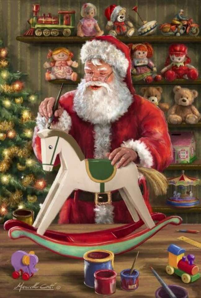 SANTA CLAUS MANUFACTURING THE TOYS online puzzle