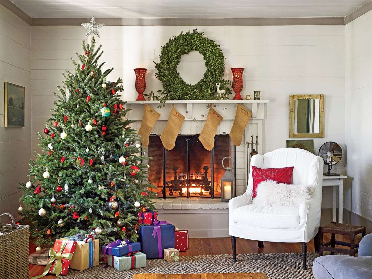Karácsonyi szoba kirakós online