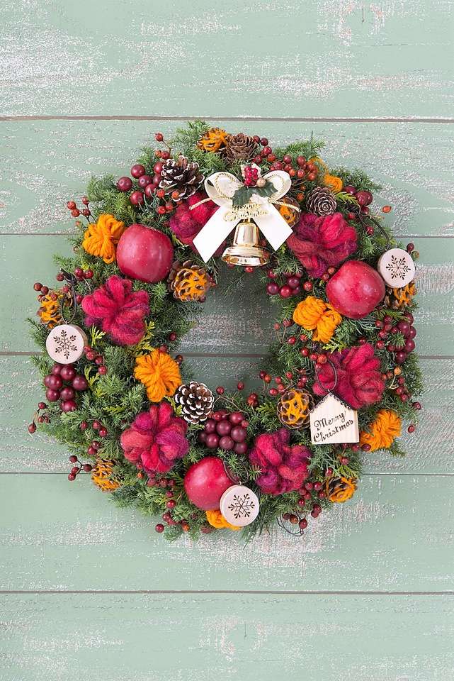 Christmas wreath decoration jigsaw puzzle online