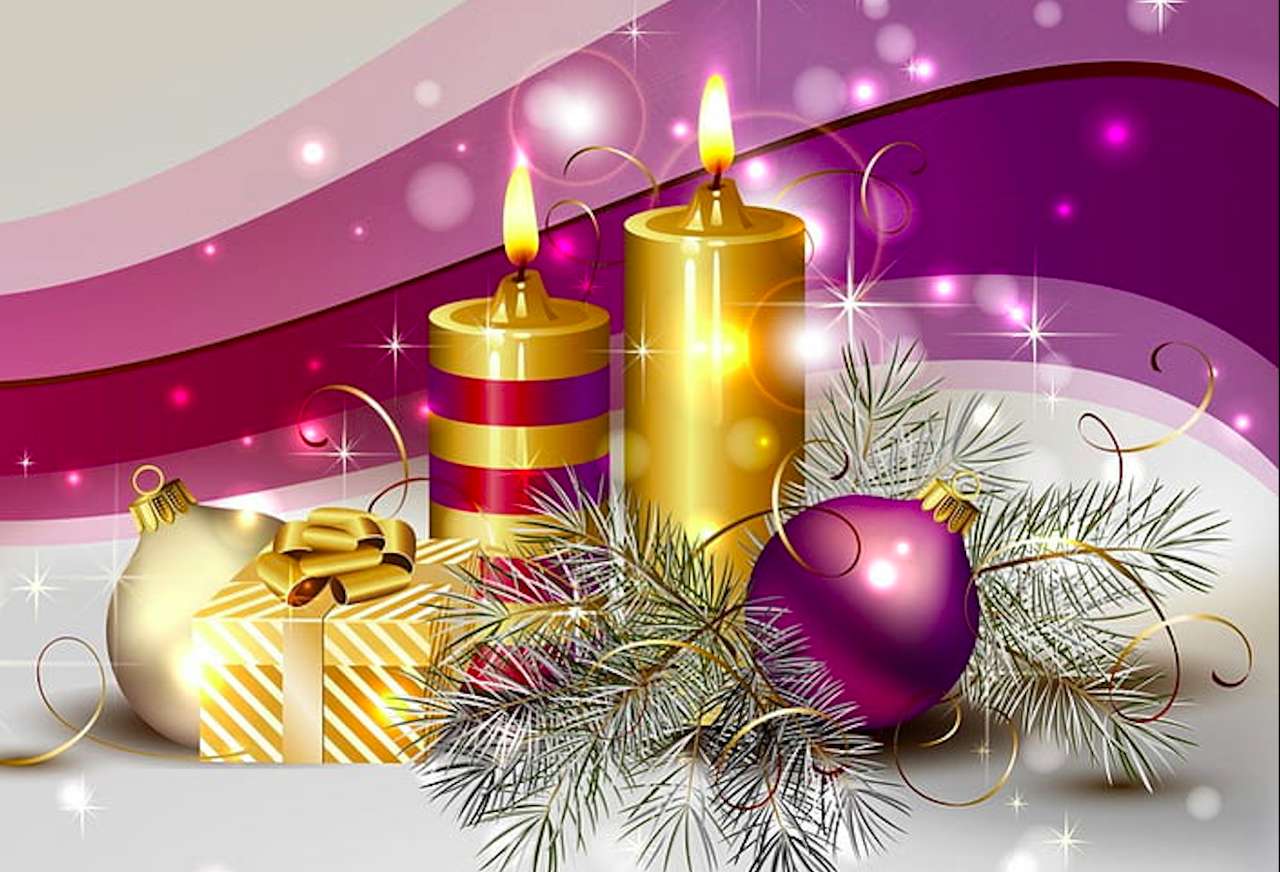 Elegante, pastellfarbene Weihnachten, schöne Inspiration Puzzlespiel online