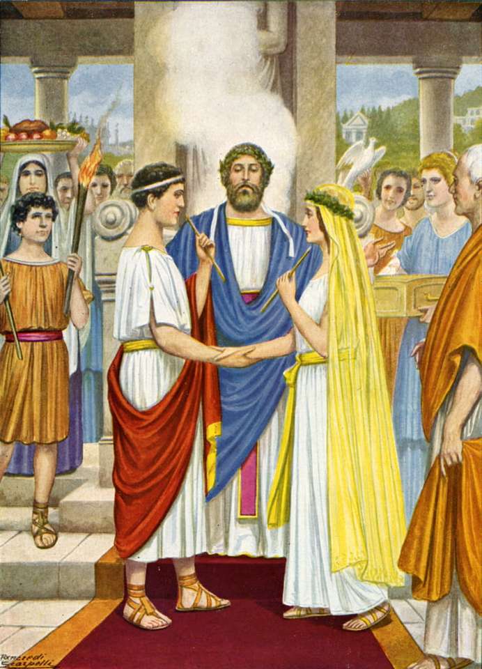 Casamento romano no tempo da República quebra-cabeças online