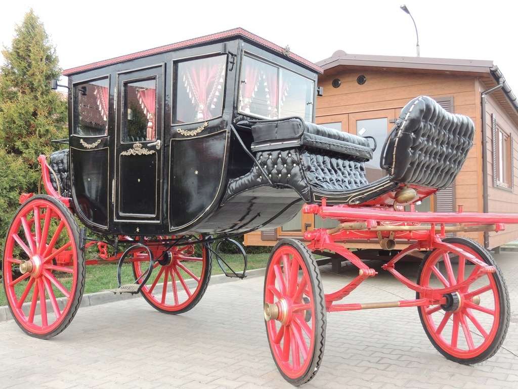 carruagem, carruagem puxada por cavalos puzzle online