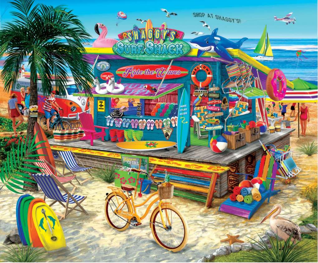 Magazin de feronerie pe plajă puzzle online