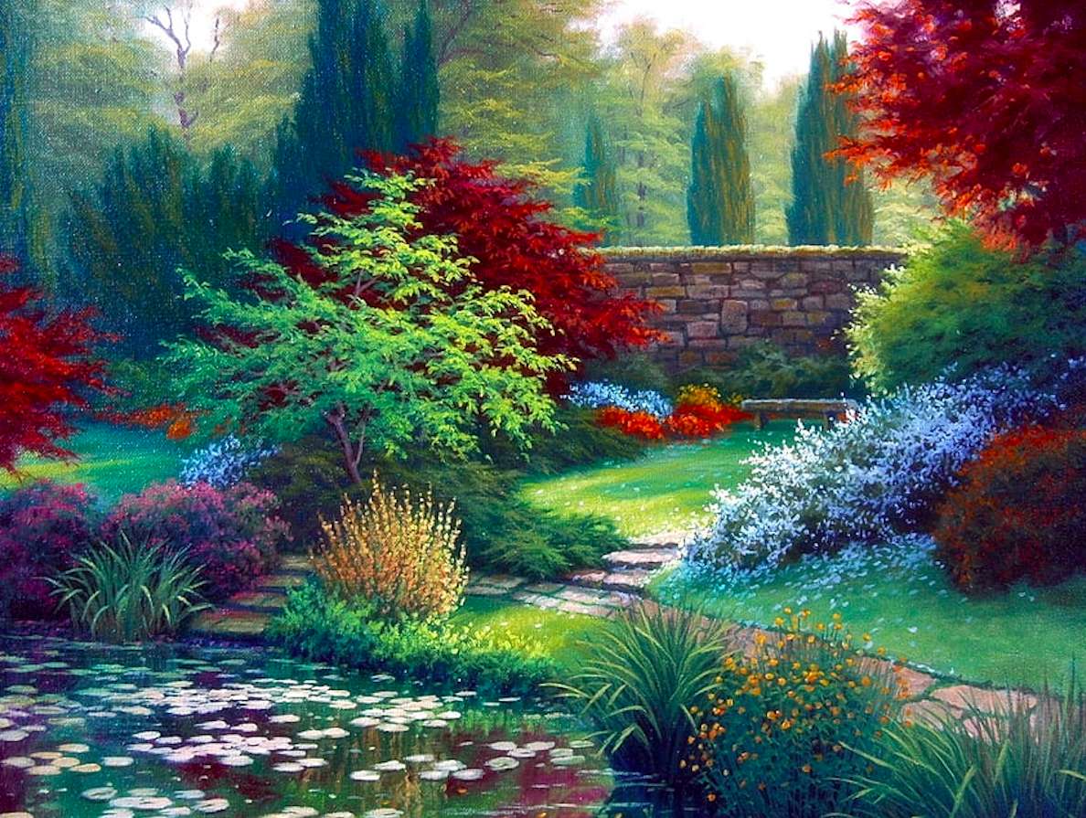 Bene, solo un bellissimo giardino, un miracolo puzzle online