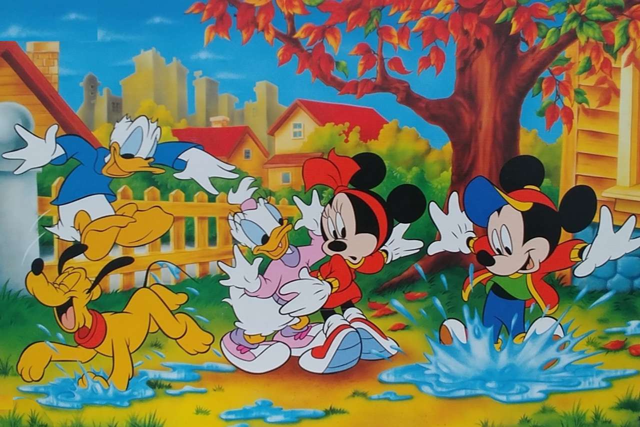 Mickey Mouse y el pato Donald rompecabezas en línea