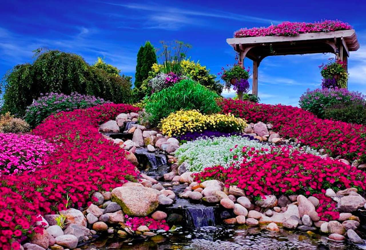 Kaskádová zahrada, něco krásného skládačky online