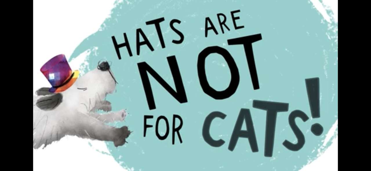 Hüte sind nichts für Katzen Online-Puzzle