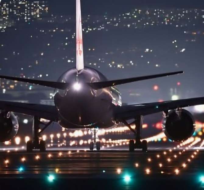 ночной полет онлайн-пазл