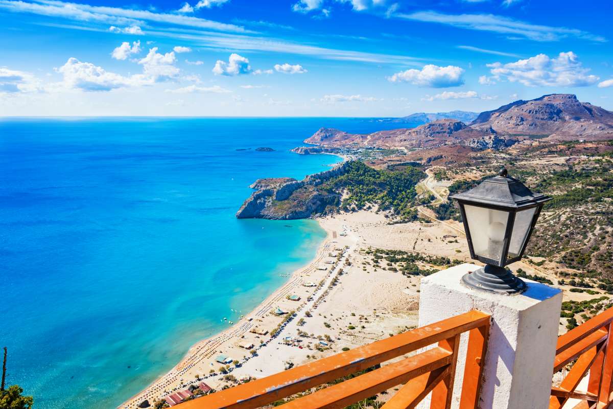 Пляж Родос онлайн-пазл