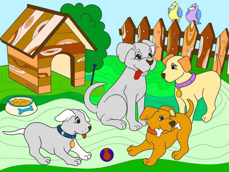 Dog playtime online puzzle