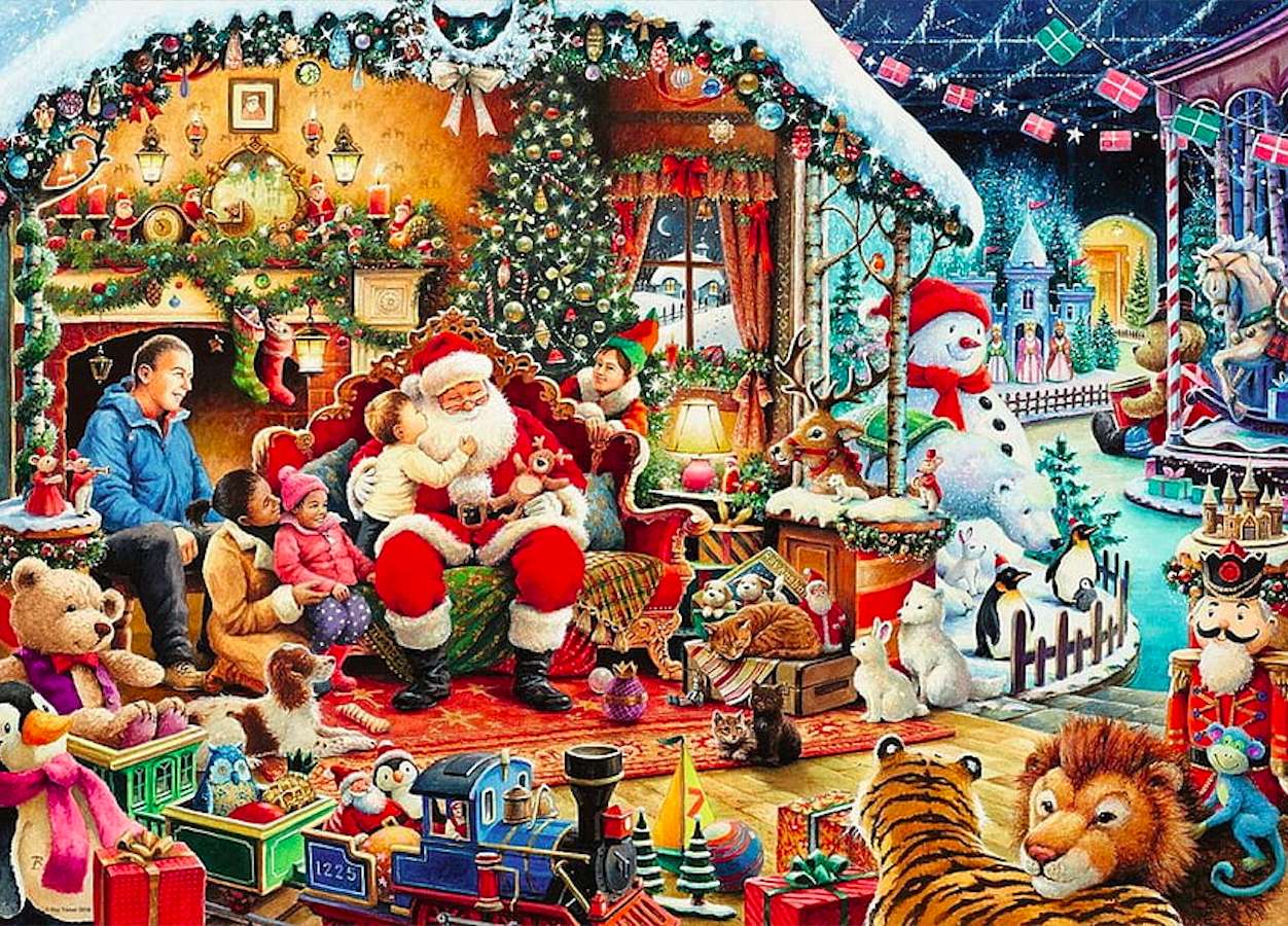 Αίθουσα Παιδικών Χριστουγεννιάτικων Ευχών και Ονείρων :) online παζλ