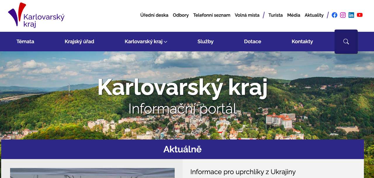www. kr-Carlovarian. Tschechisch Online-Puzzle