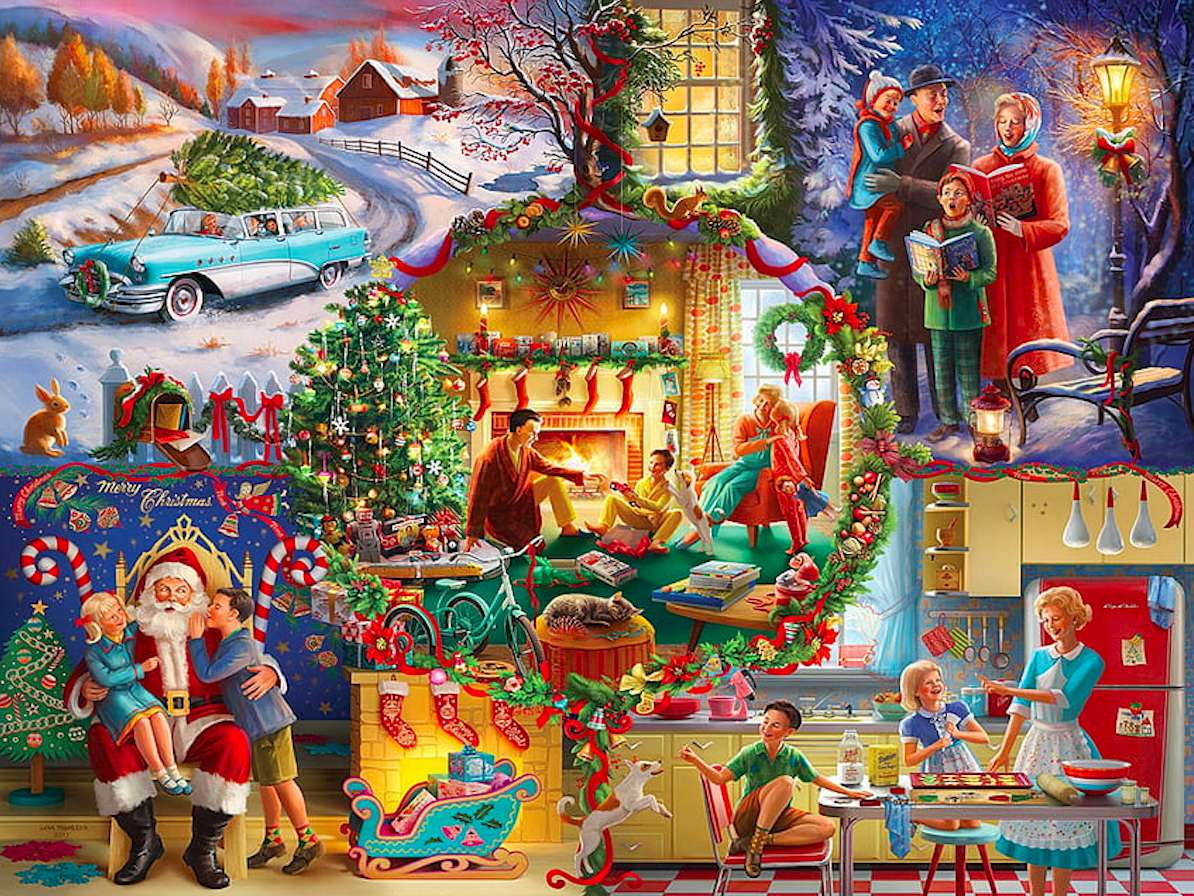 Antes do Natal, durante e depois do Natal, uma bela época quebra-cabeças online
