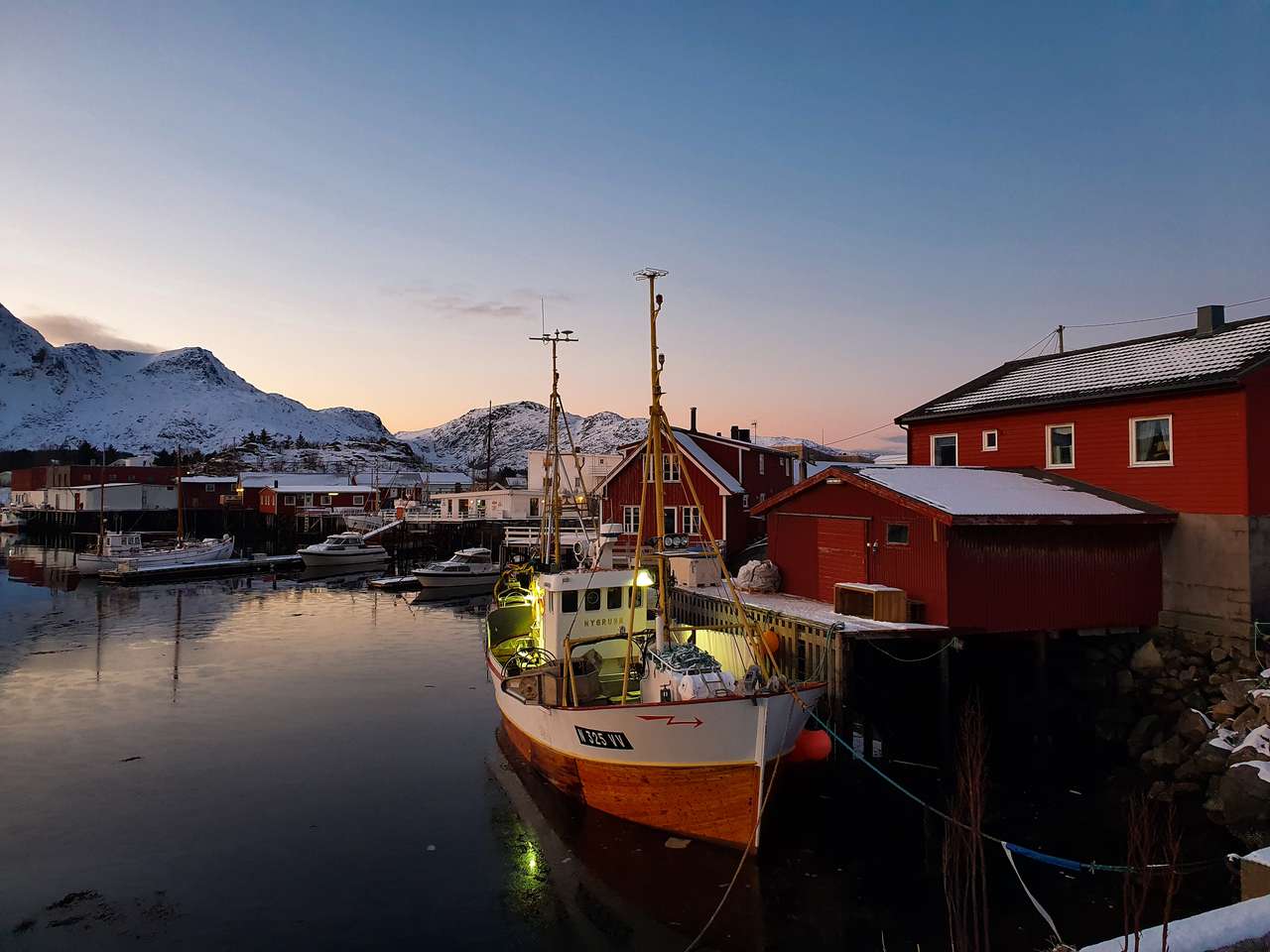 Ilhas Lofoten, Gimsoysand, Noruega quebra-cabeças online