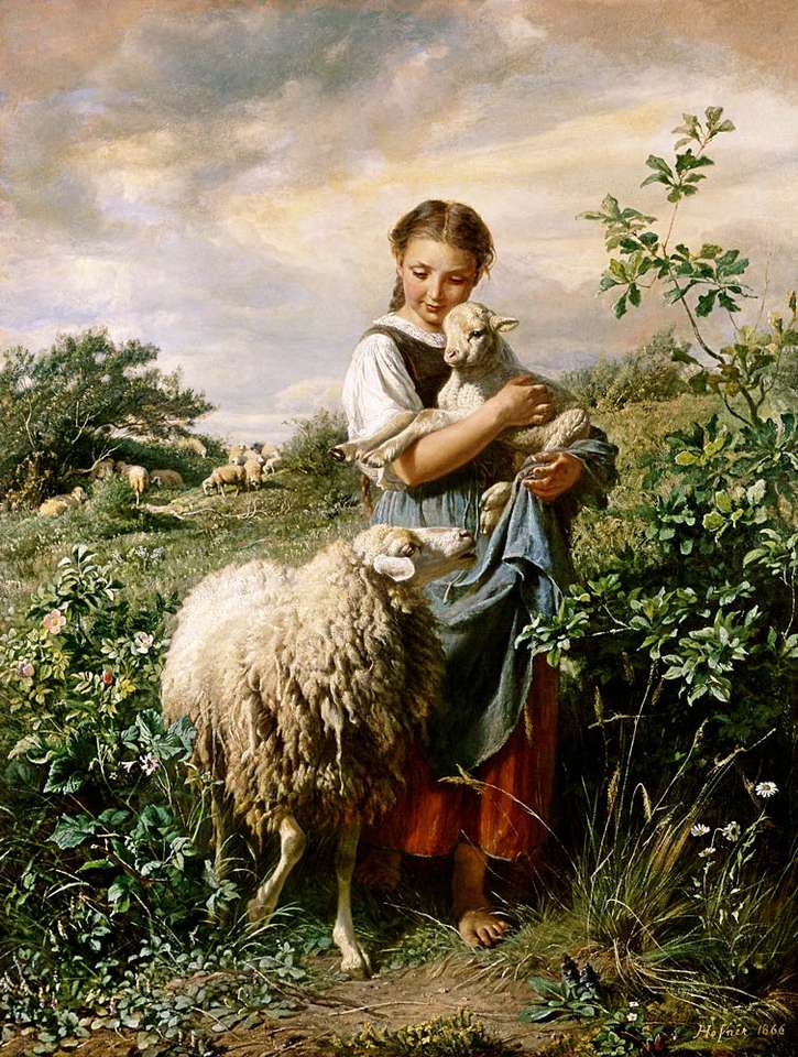 Маленька пастушка пазл онлайн