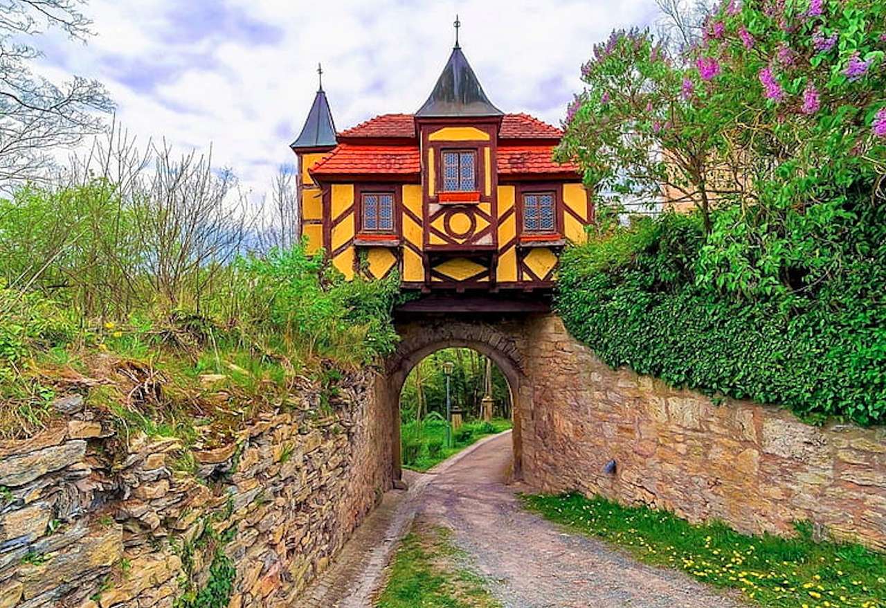 Deutschland-Burg Krauthe-Dom auf der Brücke, so eine Schönheit da :) Puzzlespiel online