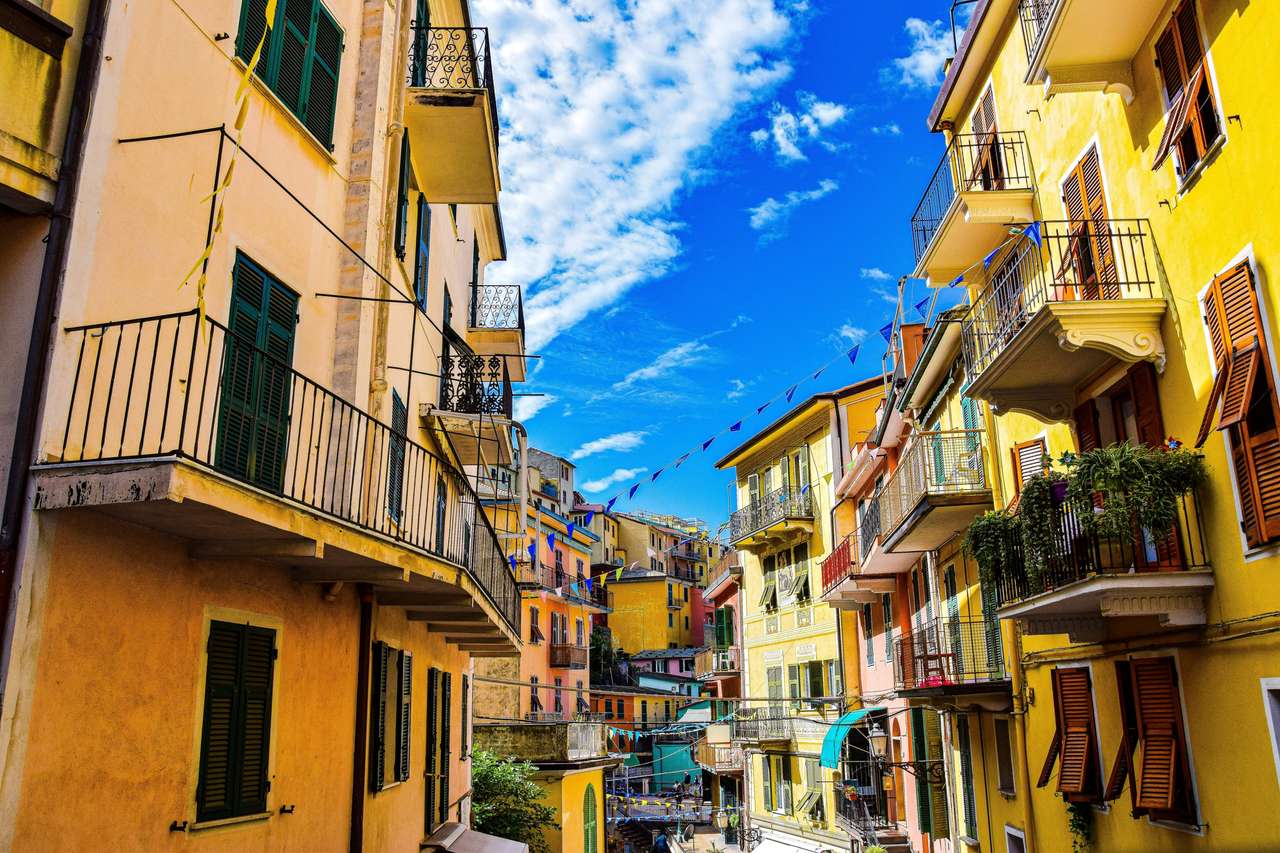 Cinque Terre, SP, Italien pussel på nätet