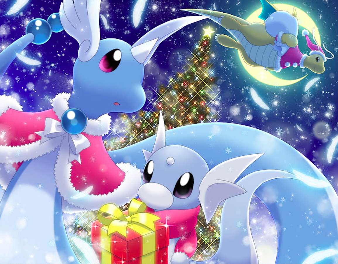 Pokemon también están celebrando los regalos que están preparando :) rompecabezas en línea