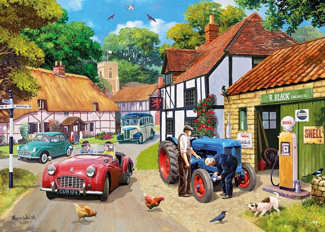 Small country garage jigsaw puzzle online