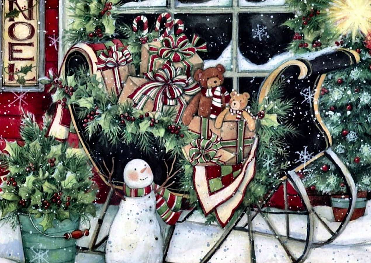 Santa's Sleigh - Сани Діда Мороза онлайн пазл