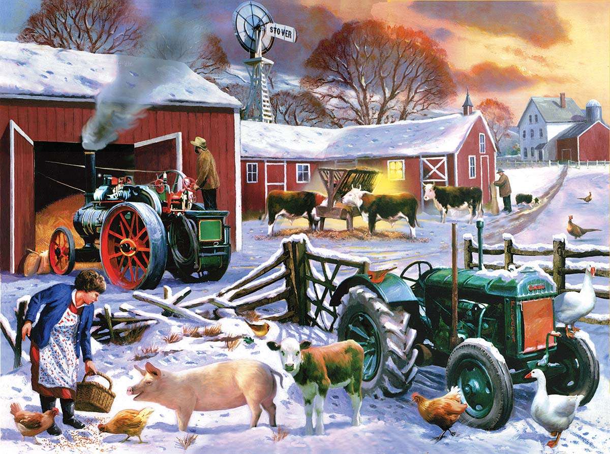 inverno na fazenda puzzle online