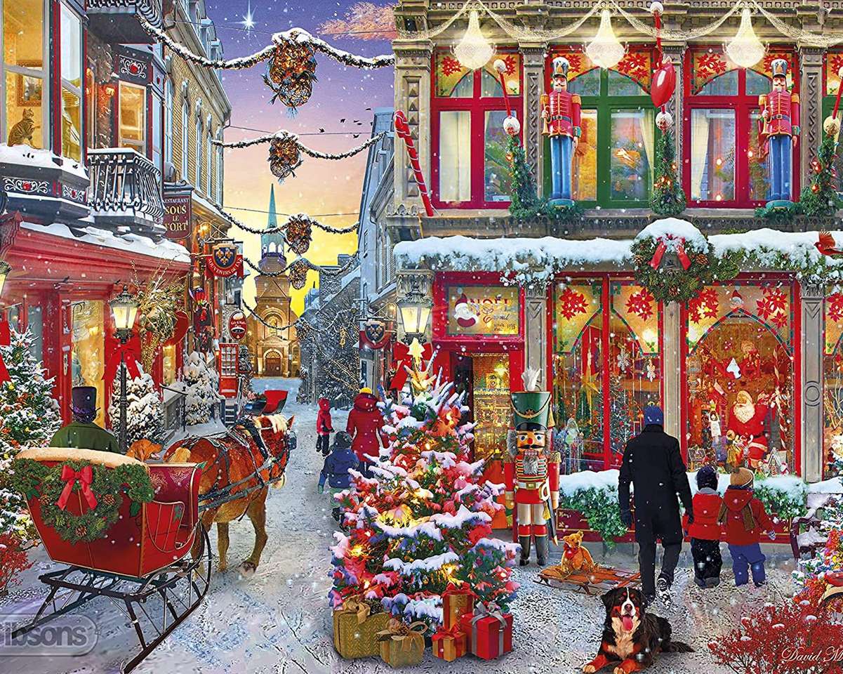 Christmas alley jigsaw puzzle online