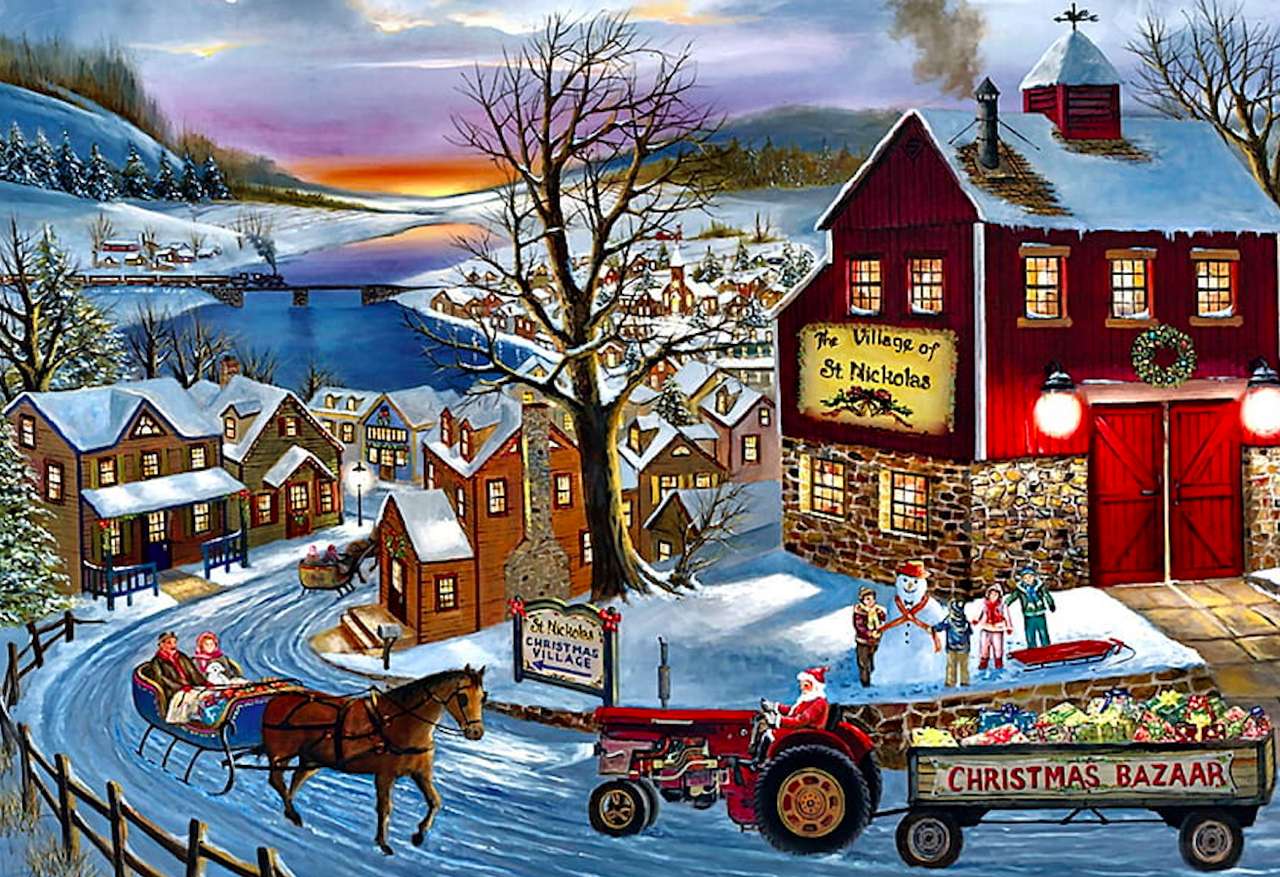 Santa on the way jigsaw puzzle online