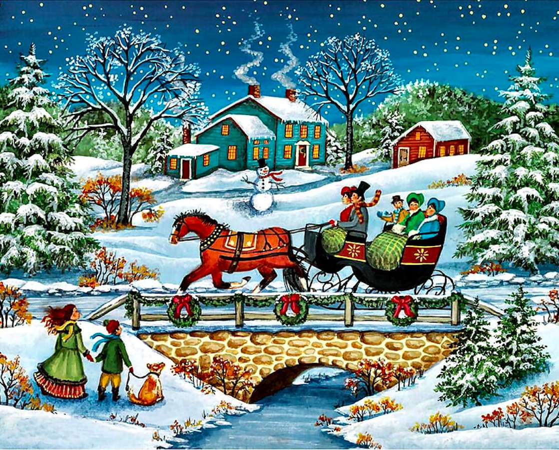 Sleigh ride to the guest house online puzzle